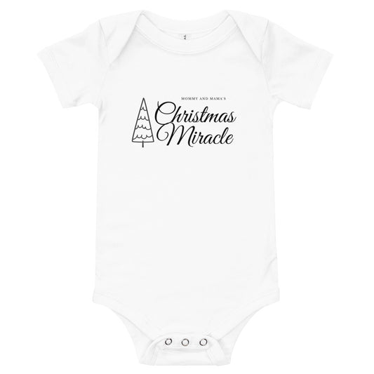 Mommy and Mama's Christmas Miracle Onesie