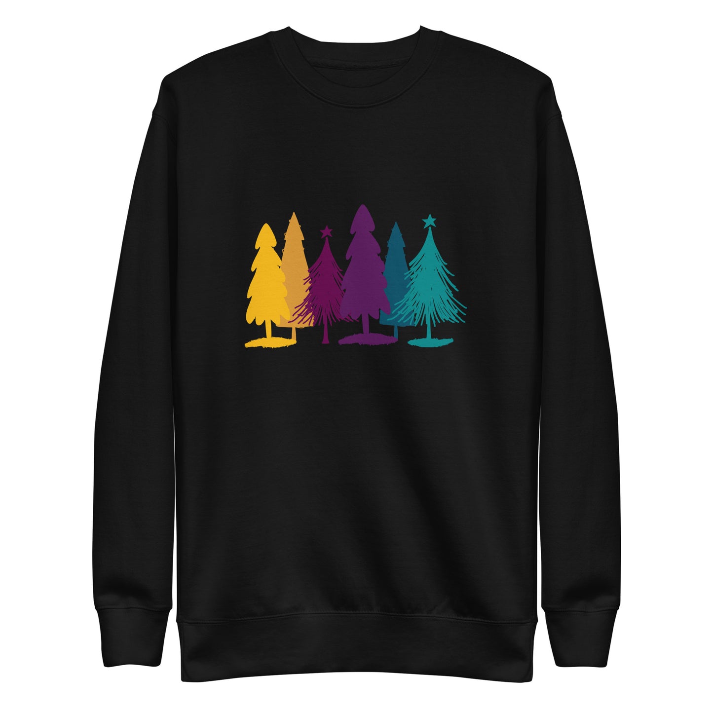 Jewel Tone Rainbow Christmas Tree Sweatshirt