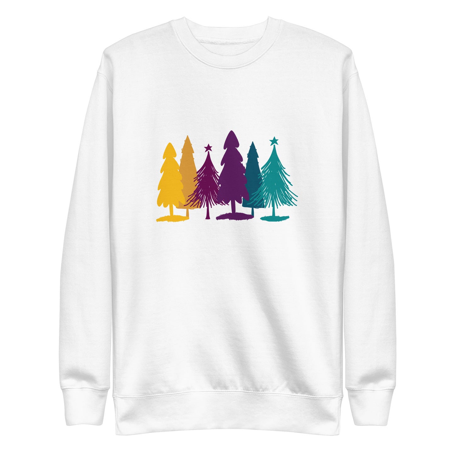 Jewel Tone Rainbow Christmas Tree Sweatshirt