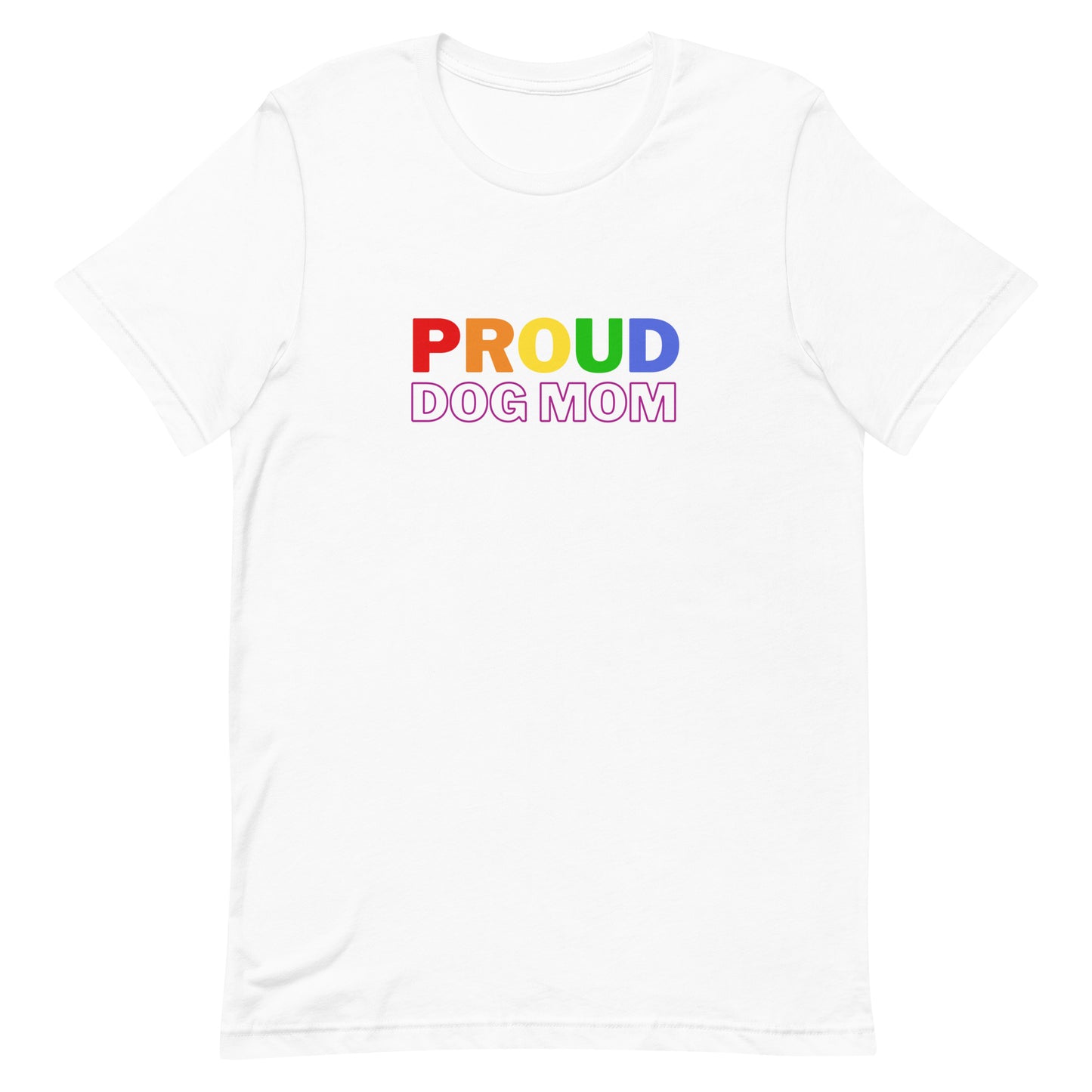 Proud Dog Mom Rainbow Shirt